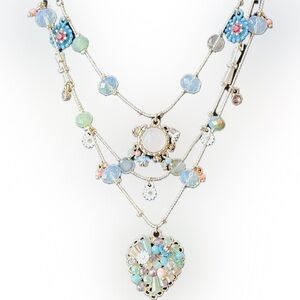 Betsey Johnson Multi-Color Layered Necklace